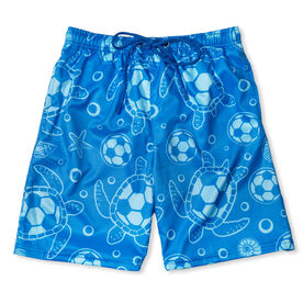Soccer Swim Trunks - Seaside
