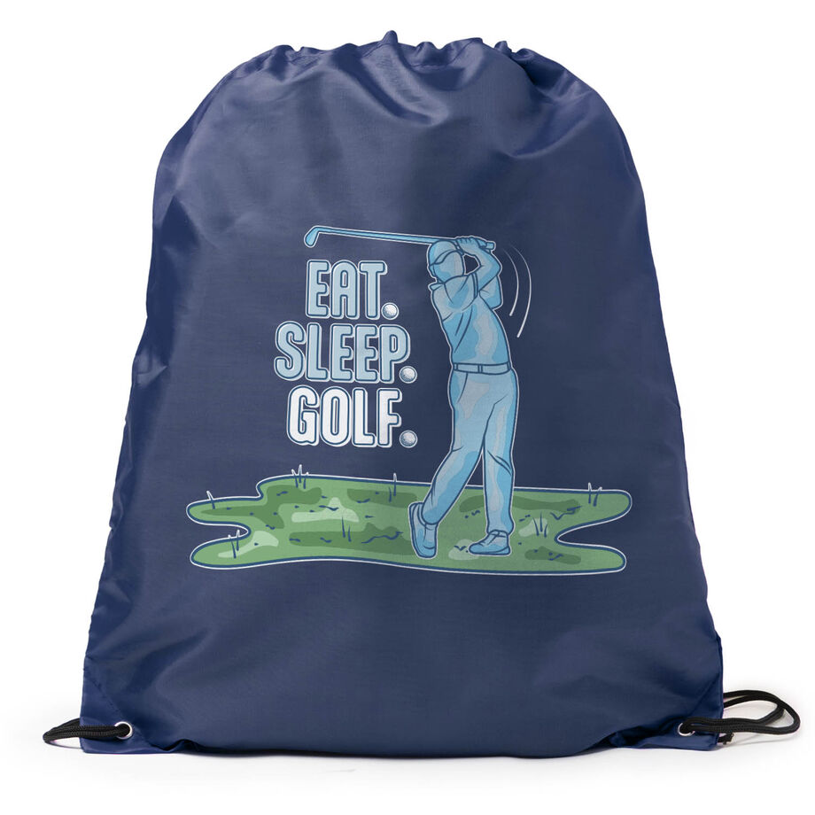 Golf Drawstring Backpack - Eat. Sleep. Golf