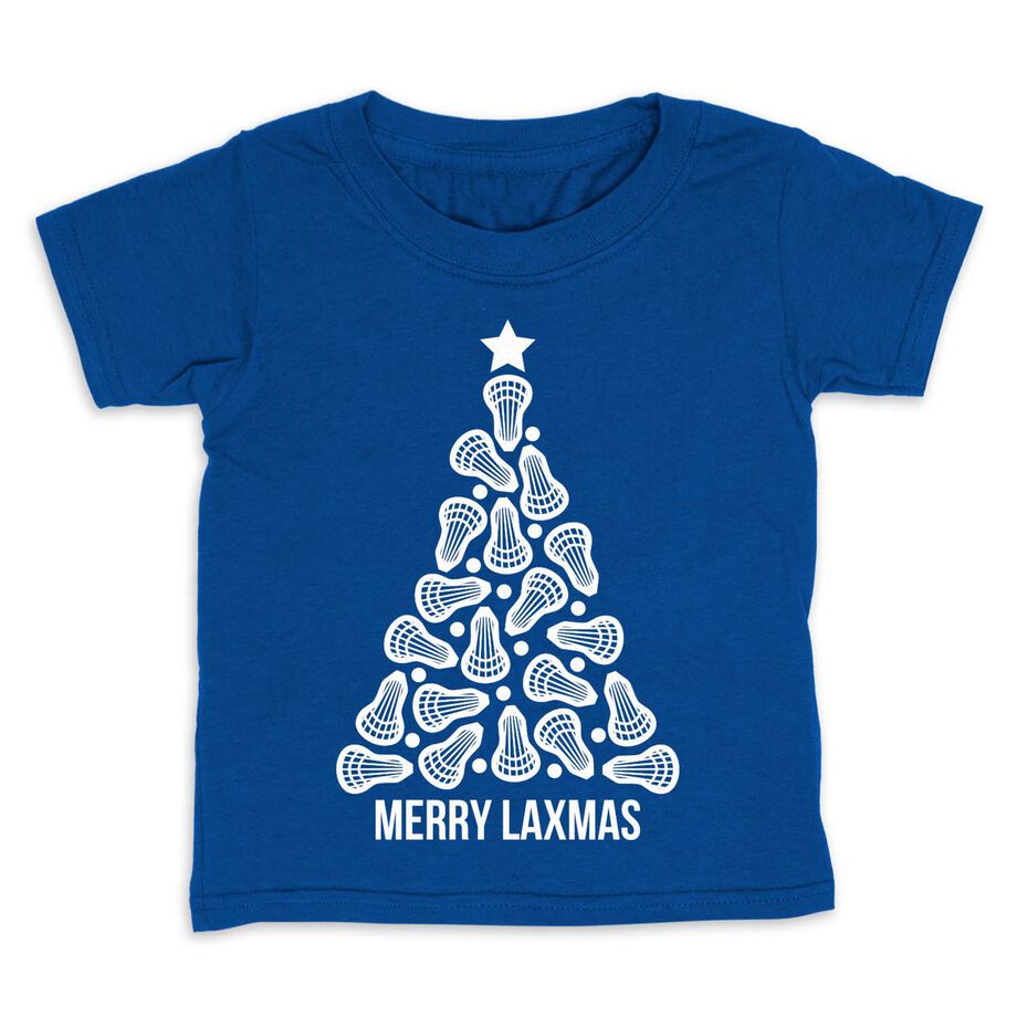 Lacrosse Toddler Short Sleeve Tee - Merry Laxmas Tree