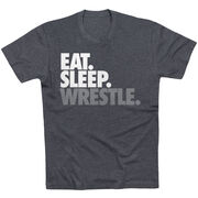 Wrestling T-shirt Short Sleeve Eat. Sleep. Wrestle.