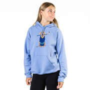 Hockey Hooded Sweatshirt - Puck The Hockey Dog