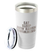 Swimming 20 oz. Double Insulated Tumbler - Personalized Eat Sleep Swimming