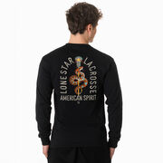 Guys Lacrosse Tshirt Long Sleeve - Lone Star Lacrosse (Back Design)