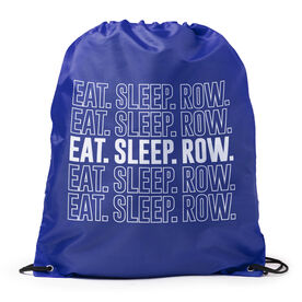 Crew Drawstring Backpack Eat. Sleep. Row.