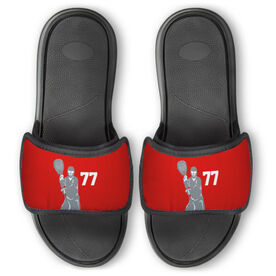 Guys Lacrosse Repwell&reg; Slide Sandals - Goalie With Number