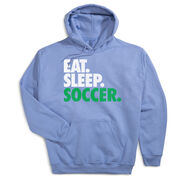 Soccer Hooded Sweatshirt - Eat. Sleep. Soccer.