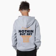 Basketball Hooded Sweatshirt - Nothing But Net (Back Design)