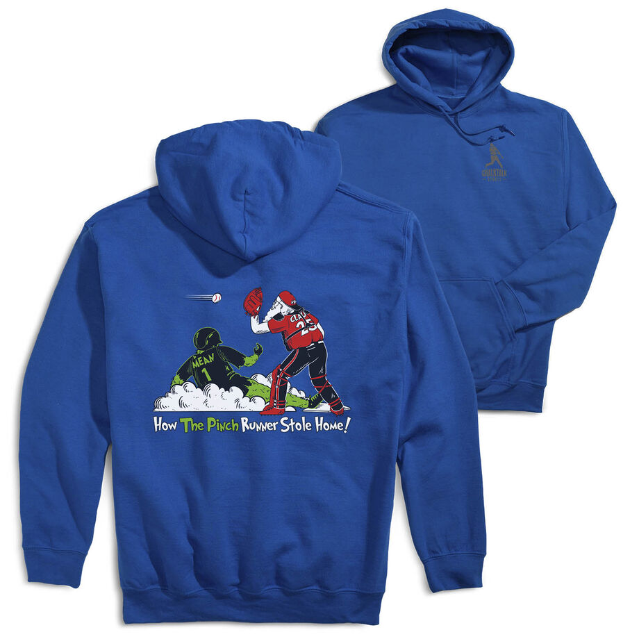Baseball Hooded Sweatshirt - How The Pinch Stole Home (Back Design)
