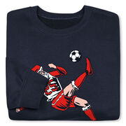 Soccer Crewneck Sweatshirt - Soccer Santa