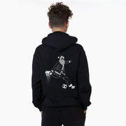 Soccer Hooded Sweatshirt - Santa Player (Back Design)