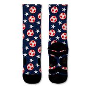 Soccer Graphic Flex Mid-Calf Socks - All American