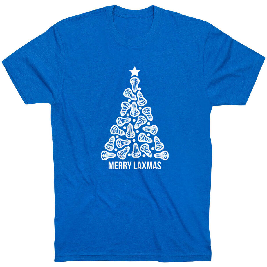 Lacrosse Short Sleeve T-Shirt - Merry Laxmas Tree