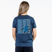 Hockey Short Sleeve T-Shirt - Dangle Snipe Celly Player (Back Design)