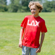 Guys Lacrosse Short Sleeve Performance Tee - I'd Rather Lax
