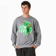Baseball Crewneck Sweatshirt - Feelin' Lucky Baseball