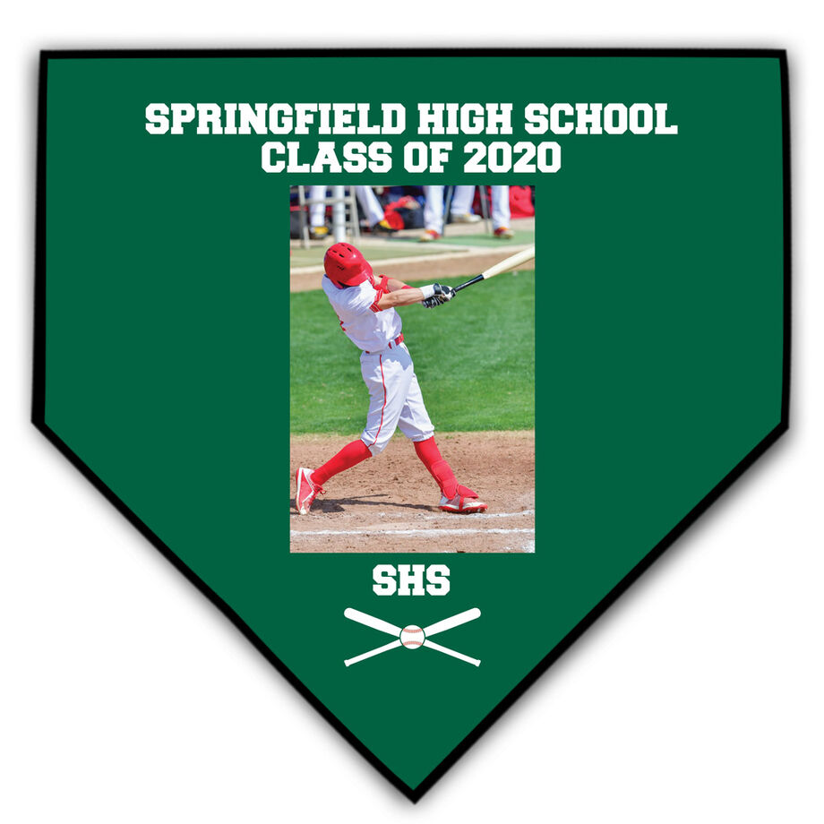 Baseball Home Plate Plaque - Player Photo