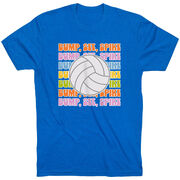 Volleyball Short Sleeve T-Shirt - Bump, Set, Spike