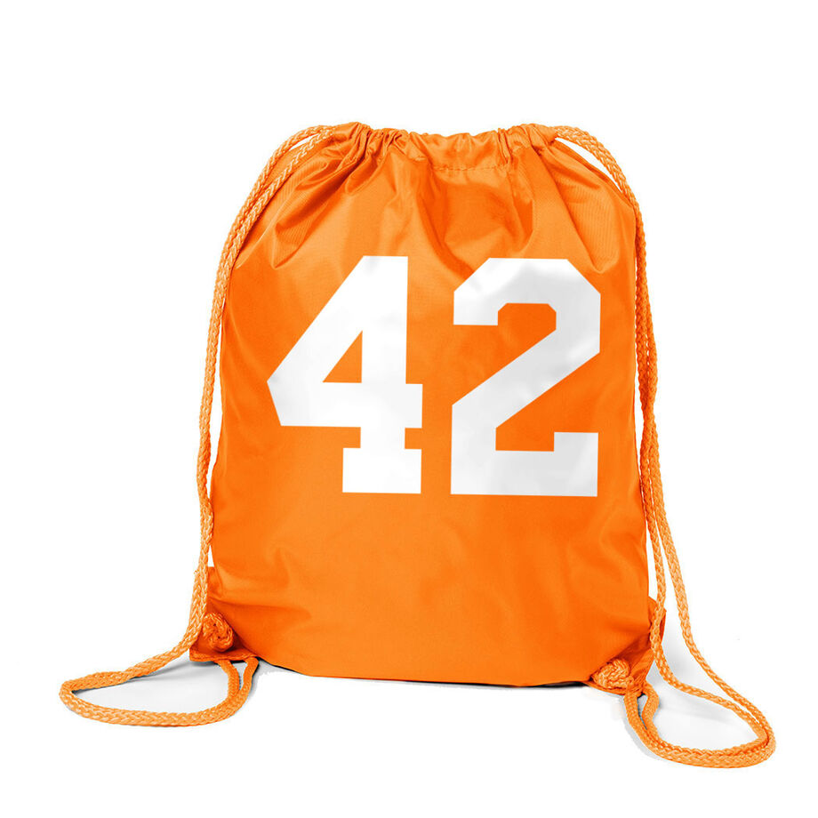 Personalized Cinch Sack - Team Number - Personalization Image
