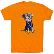 Girls Lacrosse Short Sleeve T-Shirt - Lily The Lacrosse Dog