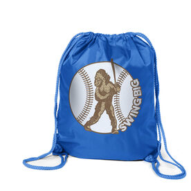 Baseball Drawstring Backpack - Baseball Bigfoot