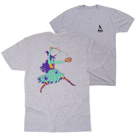 Softball Short Sleeve T-Shirt - Witch Pitch (Back Design)