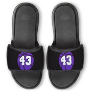 Basketball Repwell&reg; Slide Sandals - Basketball With Number