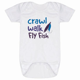 Fly Fishing Baby One-Piece - Crawl Walk Fly Fish
