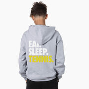 Tennis Hooded Sweatshirt - Eat. Sleep. Tennis. (Back Design)