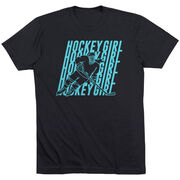 Hockey T-Shirt Short Sleeve - Hockey Girl Repeat