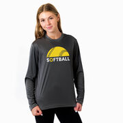 Softball Long Sleeve Performance Tee - Modern Softball