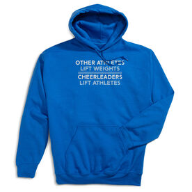 Cheerleading Hooded Sweatshirt - Cheerleaders Lift Athletes