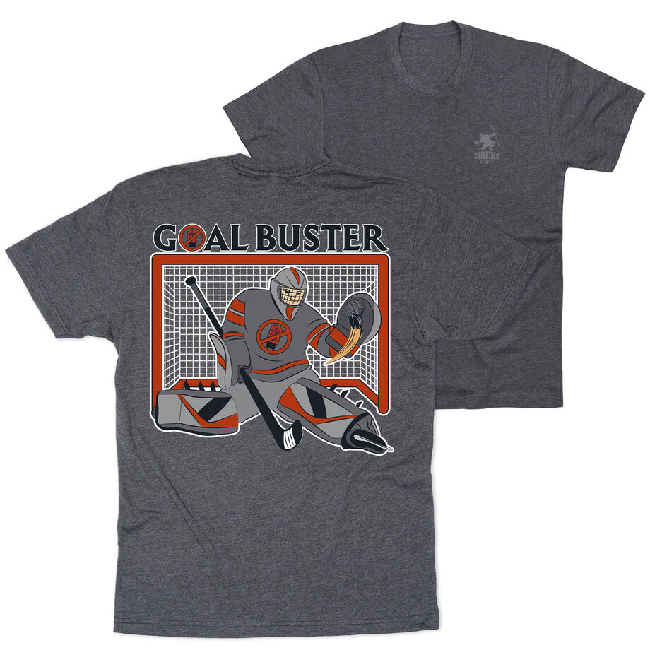 Hockey Short Sleeve T-Shirt - Goal Buster (Back Design)