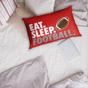 Football Pillowcase - Eat Sleep Football