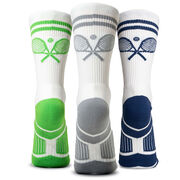 Tennis Woven Mid-Calf Sock Set - Break Point