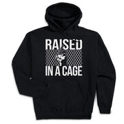 Baseball Hooded Sweatshirt - Raised In a Cage