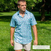Hockey Performance Short Sleeve Button Down Shirt - Cross Check