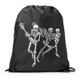 Guys Lacrosse Drawstring Backpack - Skeleton Offense