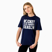 Hockey Short Sleeve Performance Tee - Hockey Is My Favorite Season