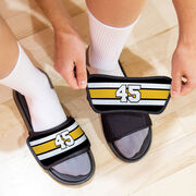 Hockey Repwell&reg; Slide Sandals - Number Stripes