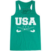 Field Hockey Flowy Racerback Tank Top - USA Field Hockey