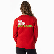 Field Hockey Tshirt Long Sleeve - Eat. Sleep. Field Hockey (Back Design)