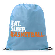 Basketball Drawstring Backpack Eat. Sleep. Basketball.