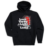 Hockey Hooded Sweatshirt - Lace 'Em Up And Light The Lamp