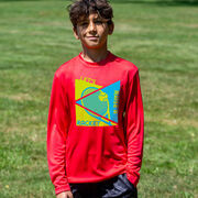 Tennis Long Sleeve Performance Tee - Let's Raise A Racket