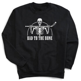 Hockey Crewneck Sweatshirt - Bad To The Bone