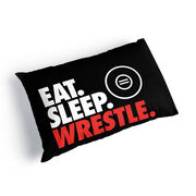 Wrestling Pillowcase - Eat Sleep Wrestle