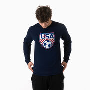 Soccer Tshirt Long Sleeve - Soccer USA
