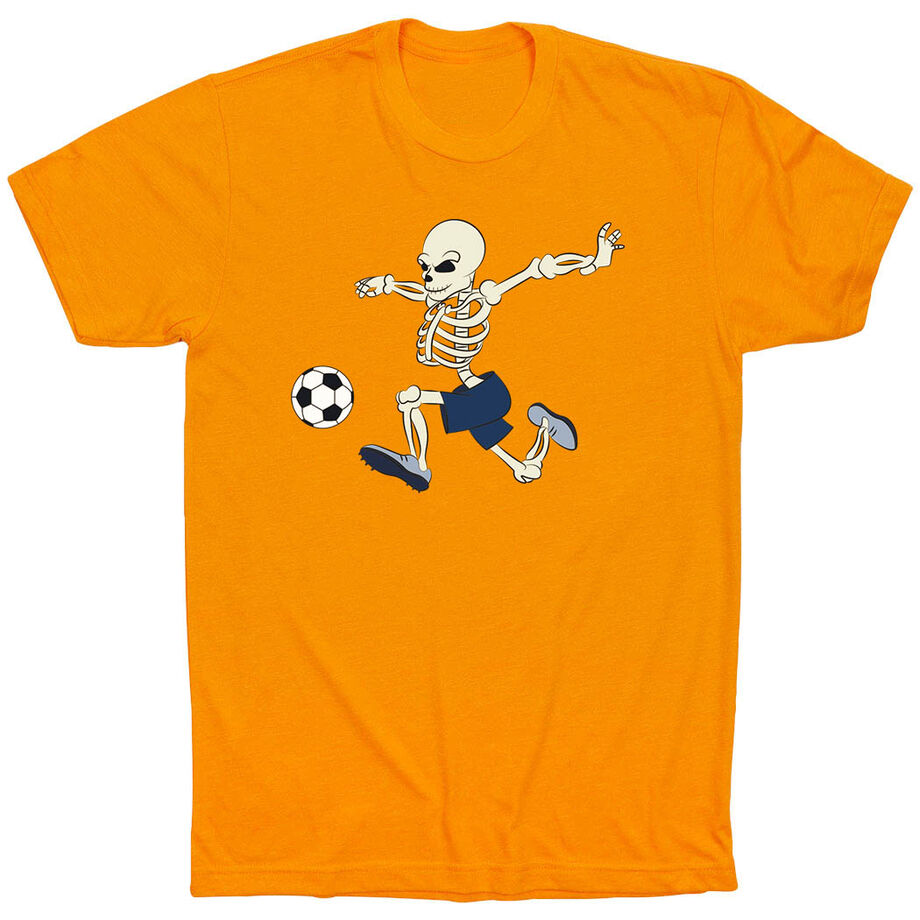 Soccer Short Sleeve T-Shirt - Skeleton Striker