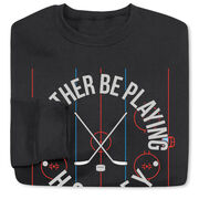 Hockey Crewneck Sweatshirt - Rather Be Playing Hockey