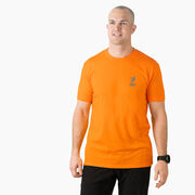 Guys Lacrosse Short Sleeve T-Shirt - Lacrosse Dad Sticks (Back Design)